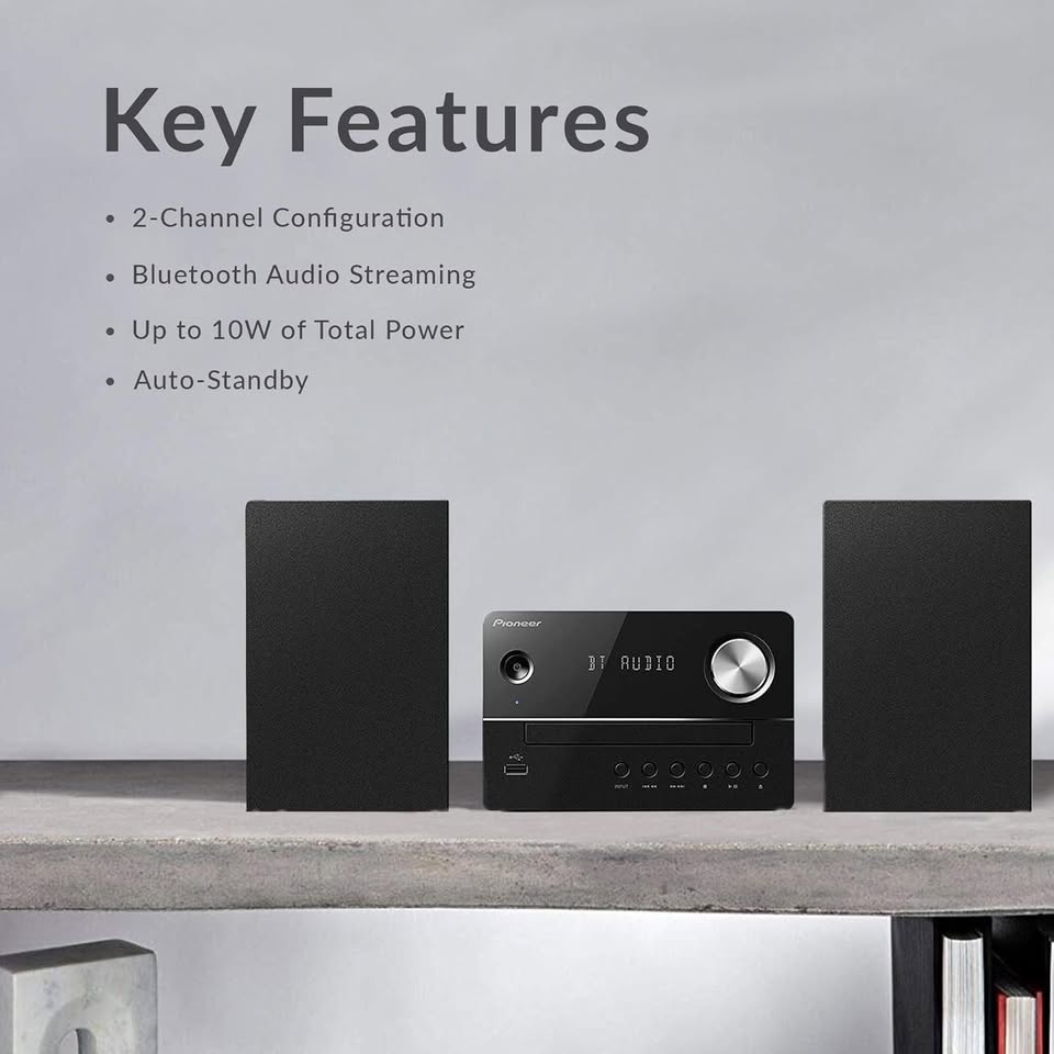 Pioneer - 10W Main Unit and Speaker System - Black - photo 3