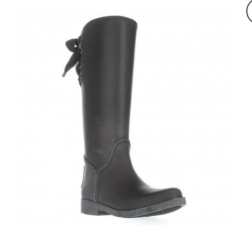 Coach -Tristee Tall Riding Boot- Rain Boots Sz 6 Black🖤☔️ - photo 2