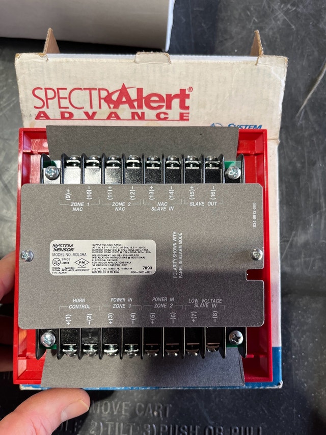 fire-lite mdl3ra sync module red - photo 2