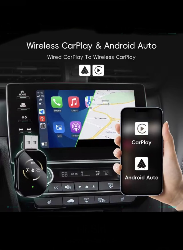 3 in 1 Carplay/Android Auto Wireless Adapter - photo 2