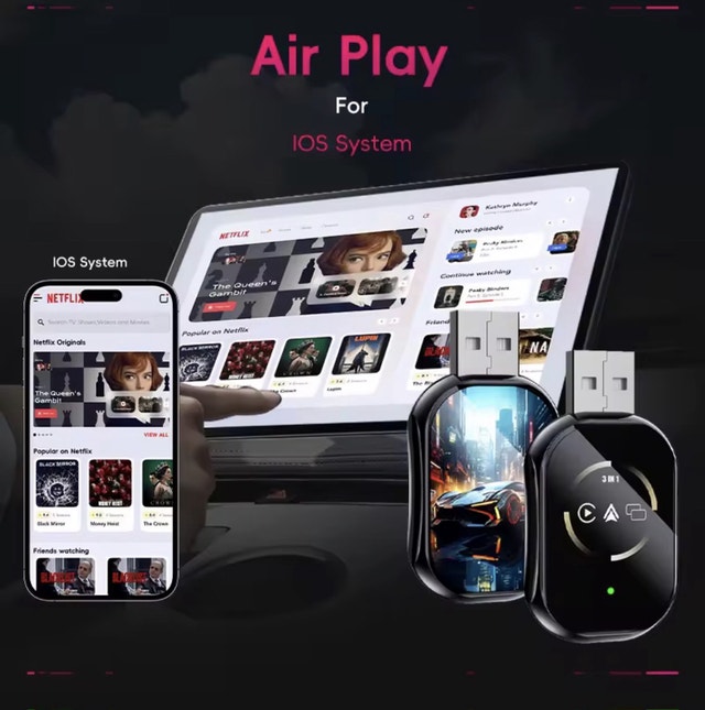 3 in 1 Carplay/Android Auto Wireless Adapter - photo 4