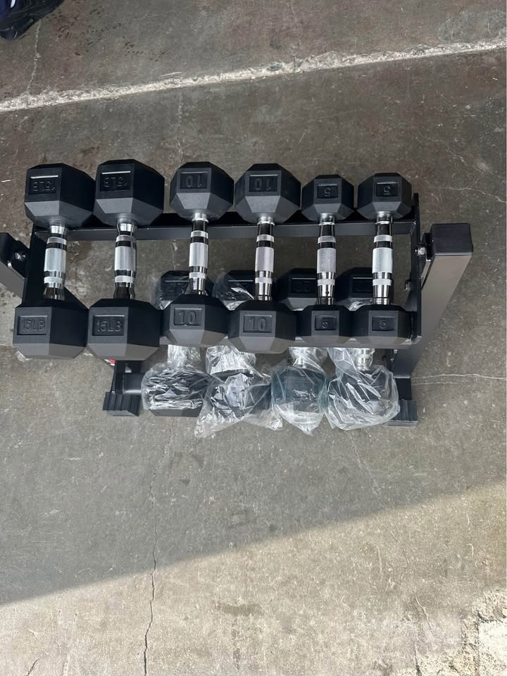 🏋️‍♂️ Brand New York 5–25 lb Dumbbell Set + York 2-Tier Rack 💪 - photo 3