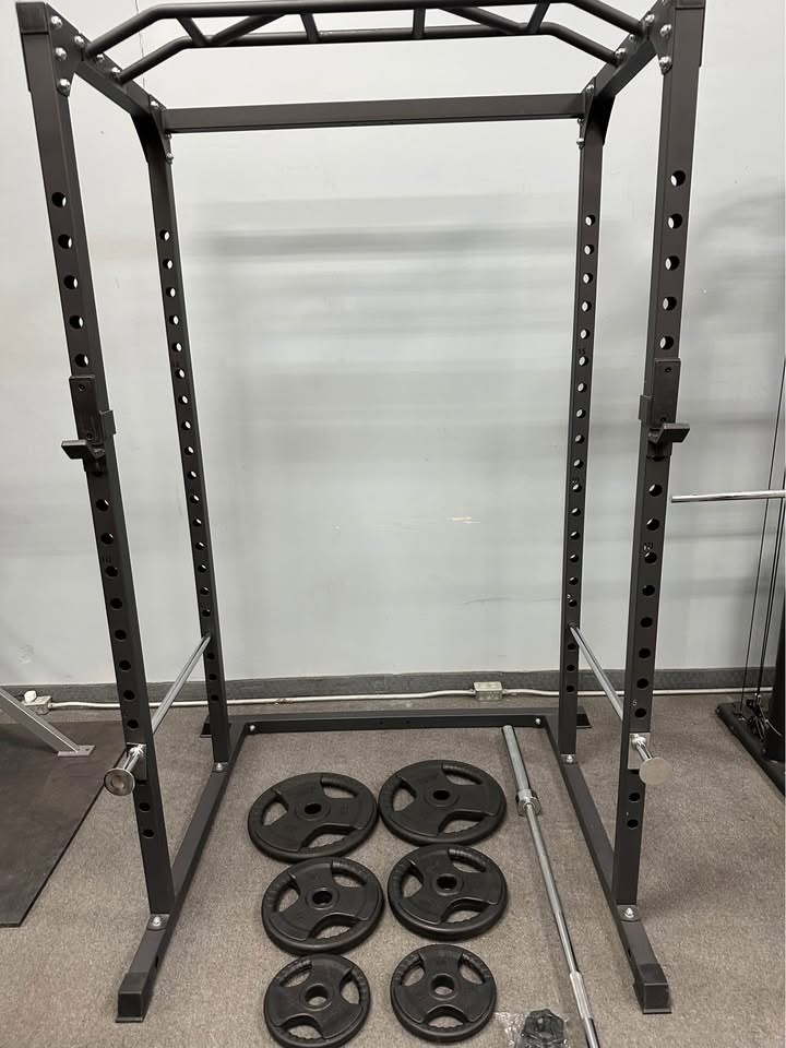🔥 FULL HOME GYM PACKAGE ** BNIB Power Rack + Bar + Plates 🔥 - photo 4