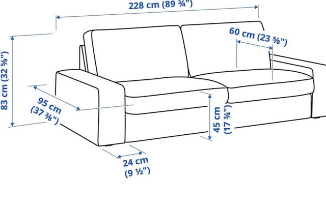 ikea Kivik Loveseat leather cream / off white color - photo 4