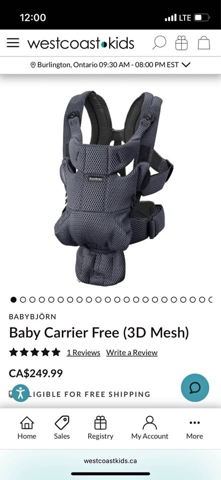 BABYBJORN Baby Carrier Free (3D Mesh)