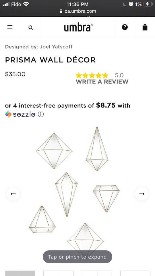 Umbra Prisma Wall Decor 4pcs - photo 4