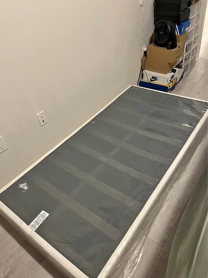 Like New Twin Box Spring / Bed Base - Still in Plastic (Bug Free