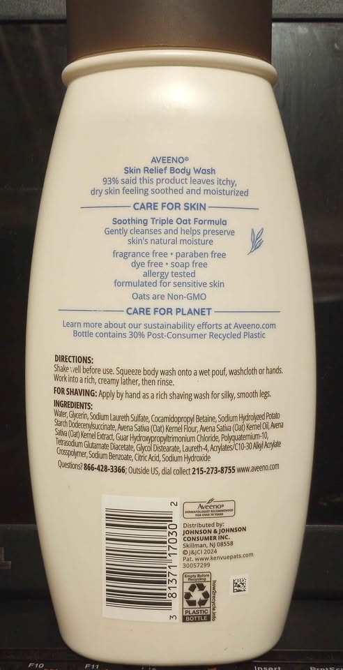 Aveeno Skin Relief Body Wash - 2 pack - photo 3
