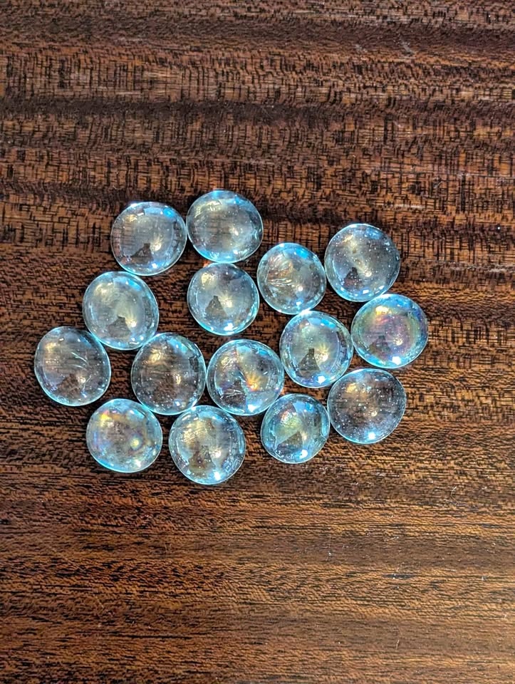 Clear/Aqua Blue Glass Gems - Perfect for Decor/Crafts!