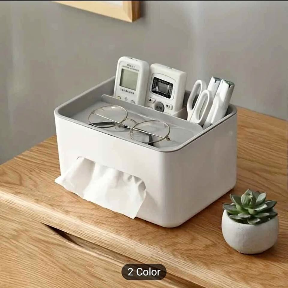 Multi-Compartment Tissue Box