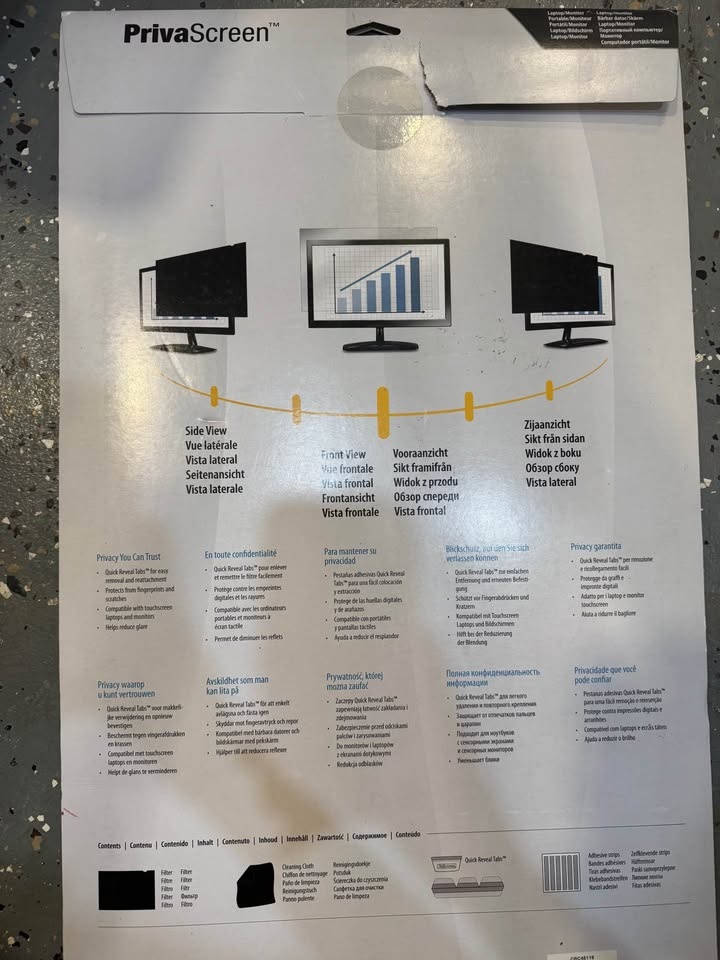 Fellowes PrivaScreen 24" Blackout Privacy Filter - photo 3