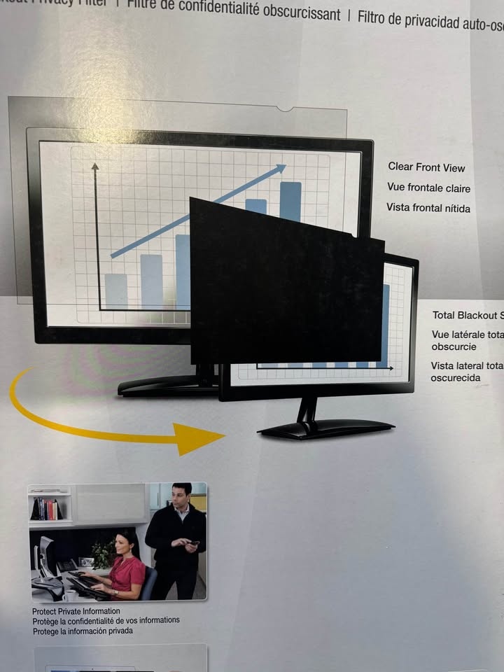Fellowes PrivaScreen 24" Blackout Privacy Filter - photo 4