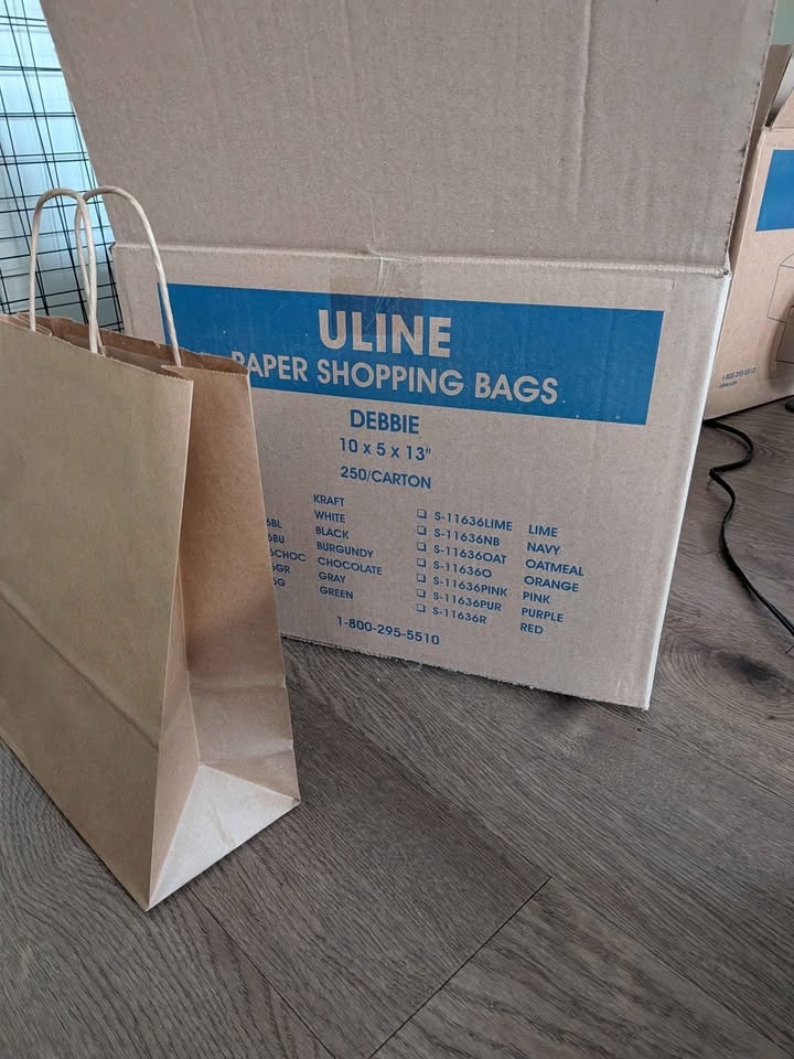 Kraft paper shopping bags uline - photo 2