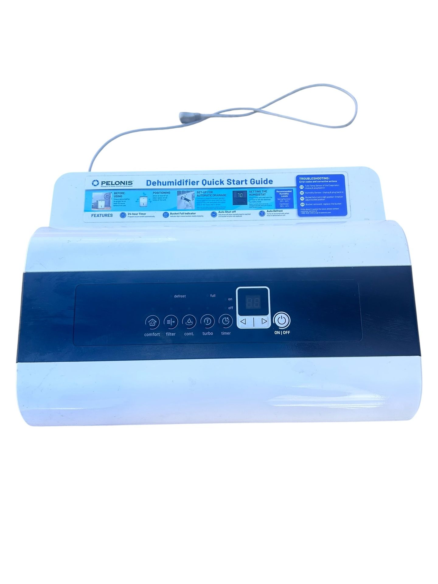 Pelonis Dehumidifier Model PAD40C1AWT 2020 - photo 3