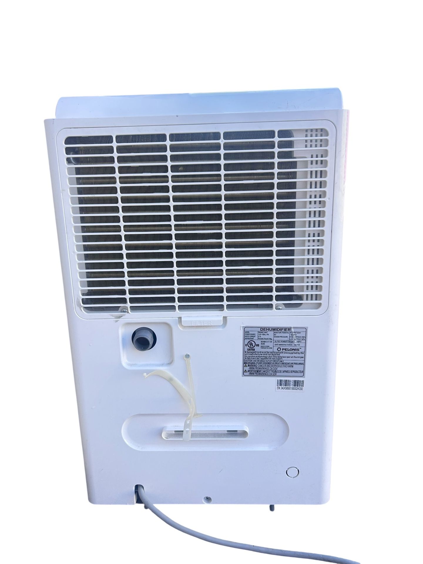Pelonis Dehumidifier Model PAD40C1AWT 2020 - photo 4