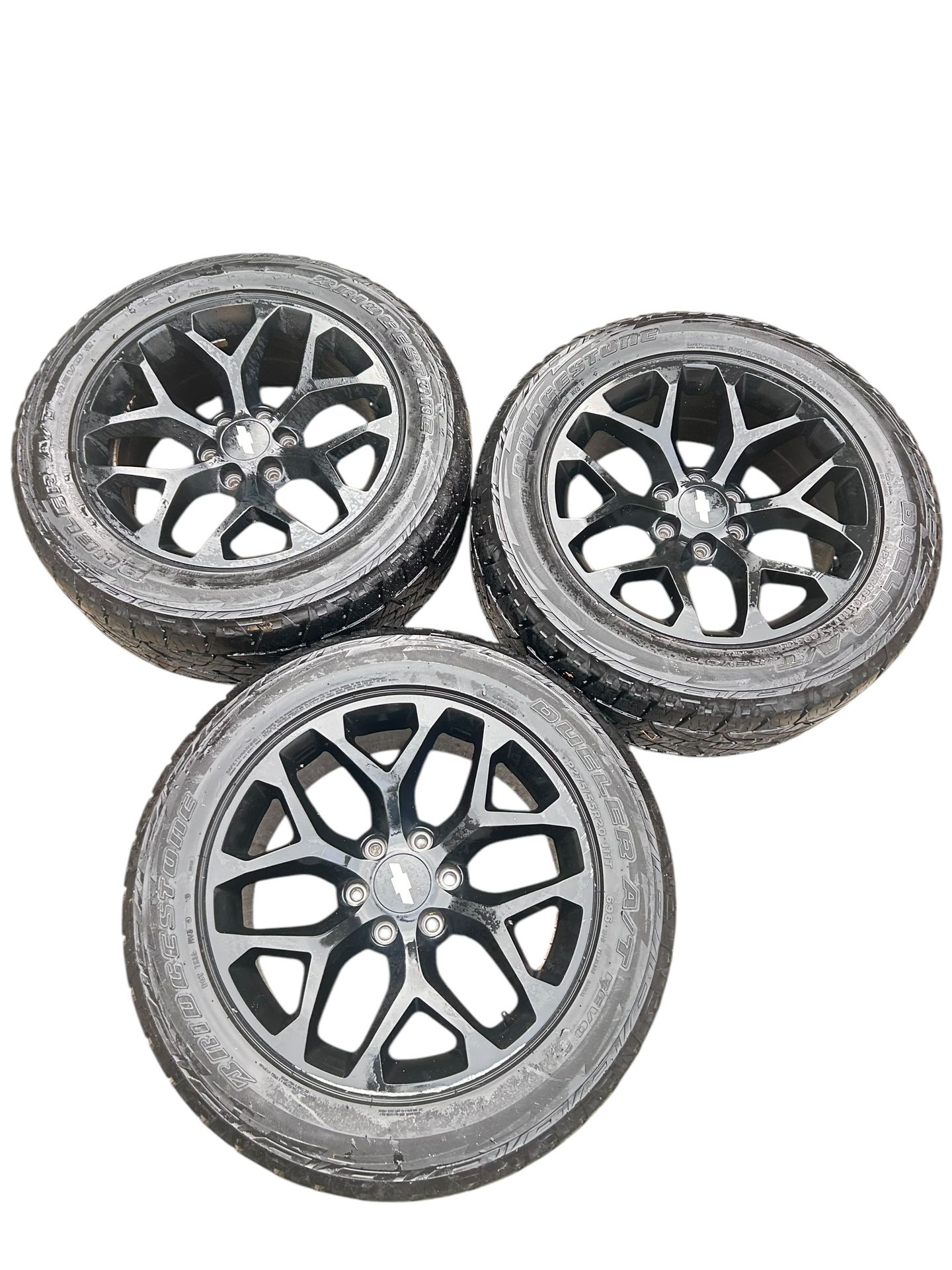 20” Black Tahoe Silverado Wheels Rims Tires