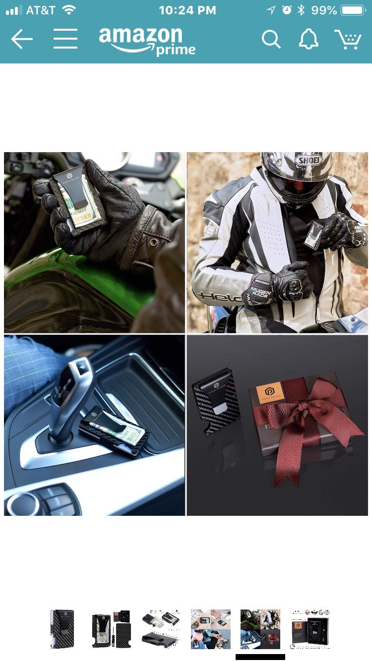 Minimalist Wallet Carbon Fiber - RFID blocking system - photo 3