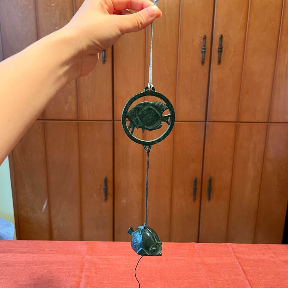 Wind Chime🎐Traditional Japanese Nanbu Cast Iron Furin - Oigen - photo 2
