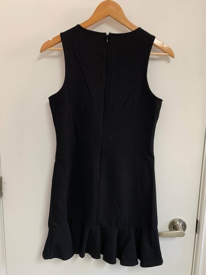 Forever 21 Black Dress with ruffle detail - Size S/Small - photo 2