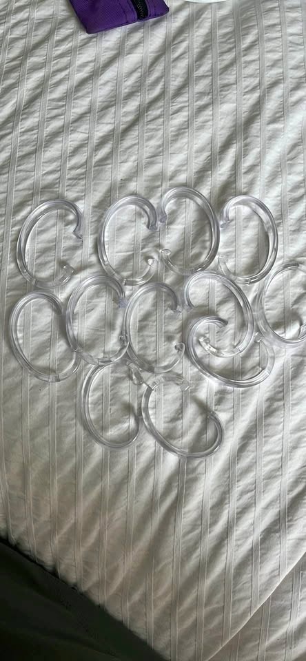 Shower curtain hooks