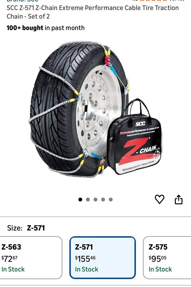 Z Chain Extreme performance in Snow &Ice Engineered for Professi