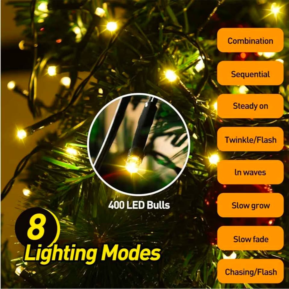 400 LEDs Christmas Tree Ring Lights - photo 4