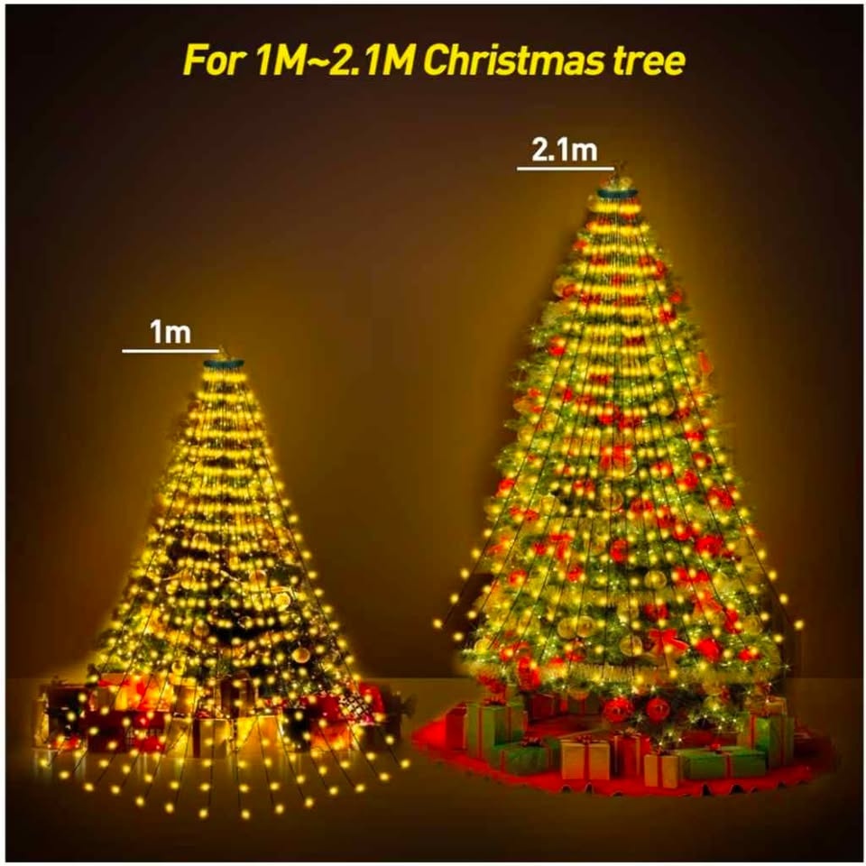 400 LEDs Christmas Tree Ring Lights - photo 5