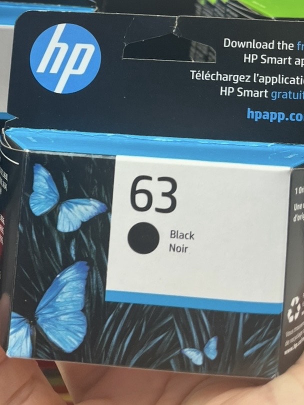 HP Ink 63 Black Cartridge
