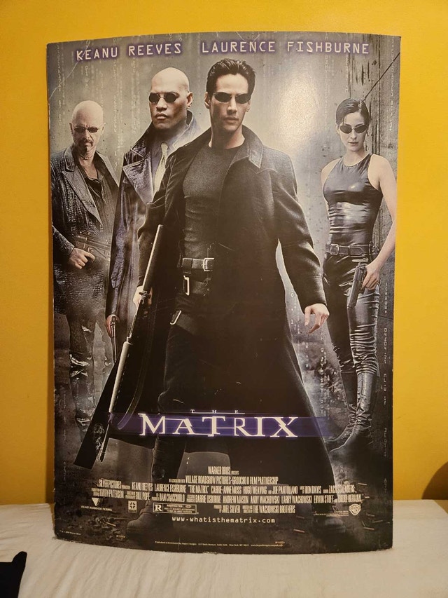 The Matrix cardboard poster