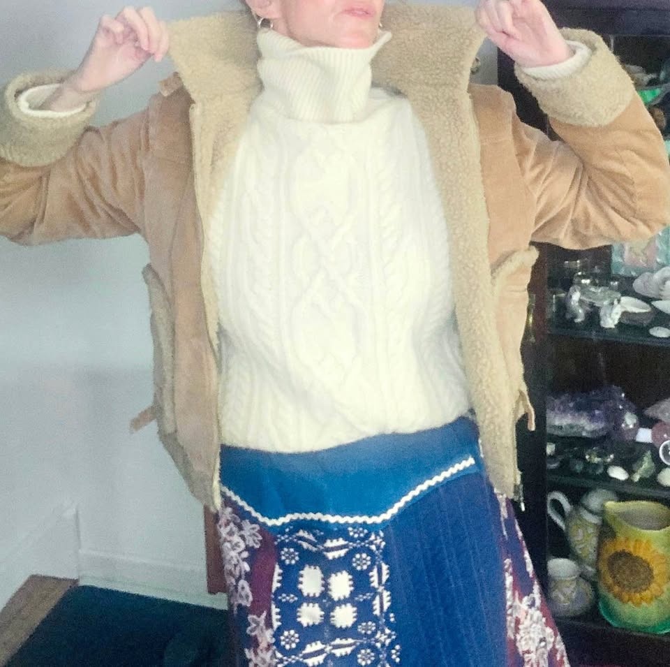 Vintage  PENNYLANE Corduroy & Faux Shearling Cropped Coat - photo 4