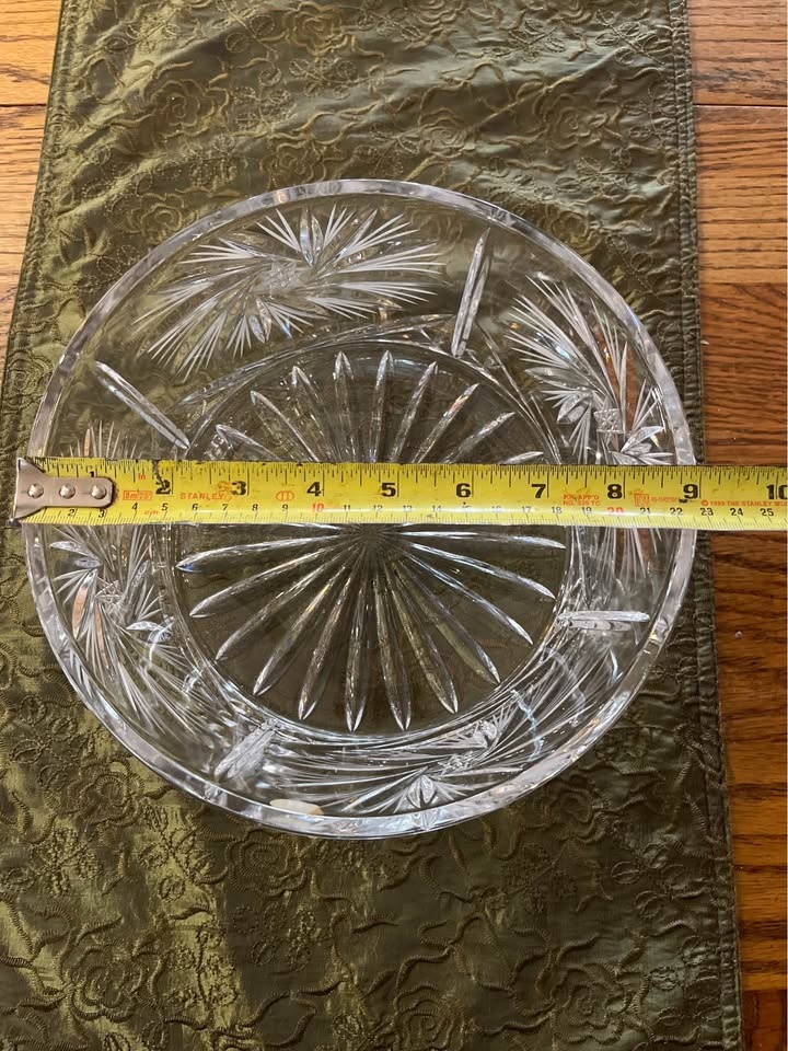 ✨ Genuine Bohemia Crystal Bowl — 8.5” Wide x 4” Tall ✨ - photo 4