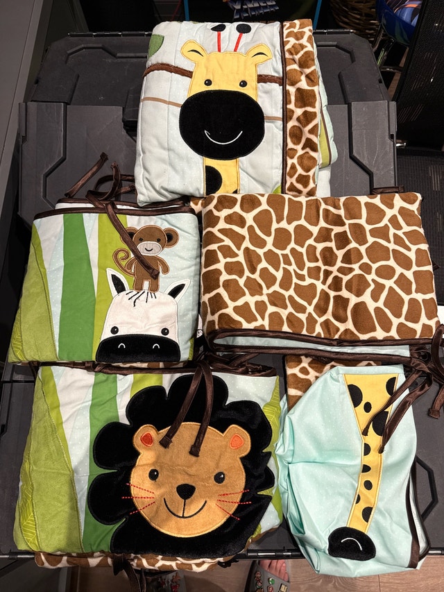 Lambs & Ivy Jungle Crib Bumpers