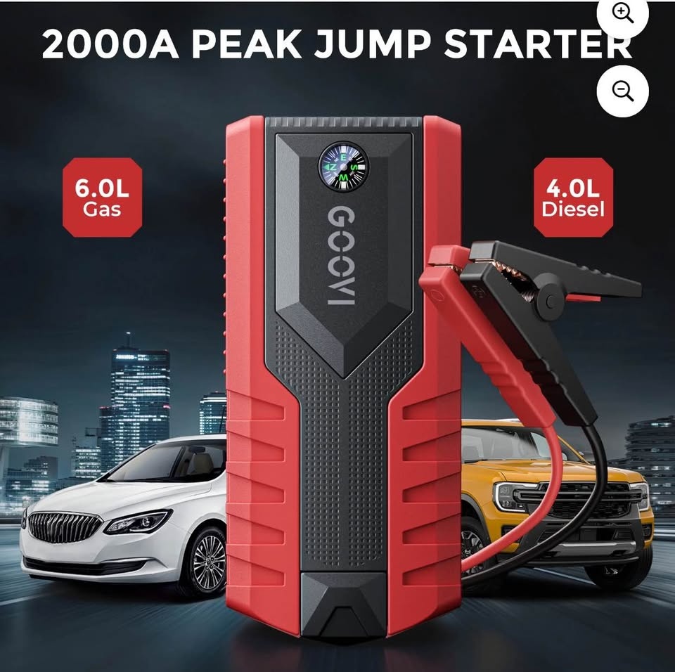 (New) 12V Car Jump Starter 2000A Peak - photo 2