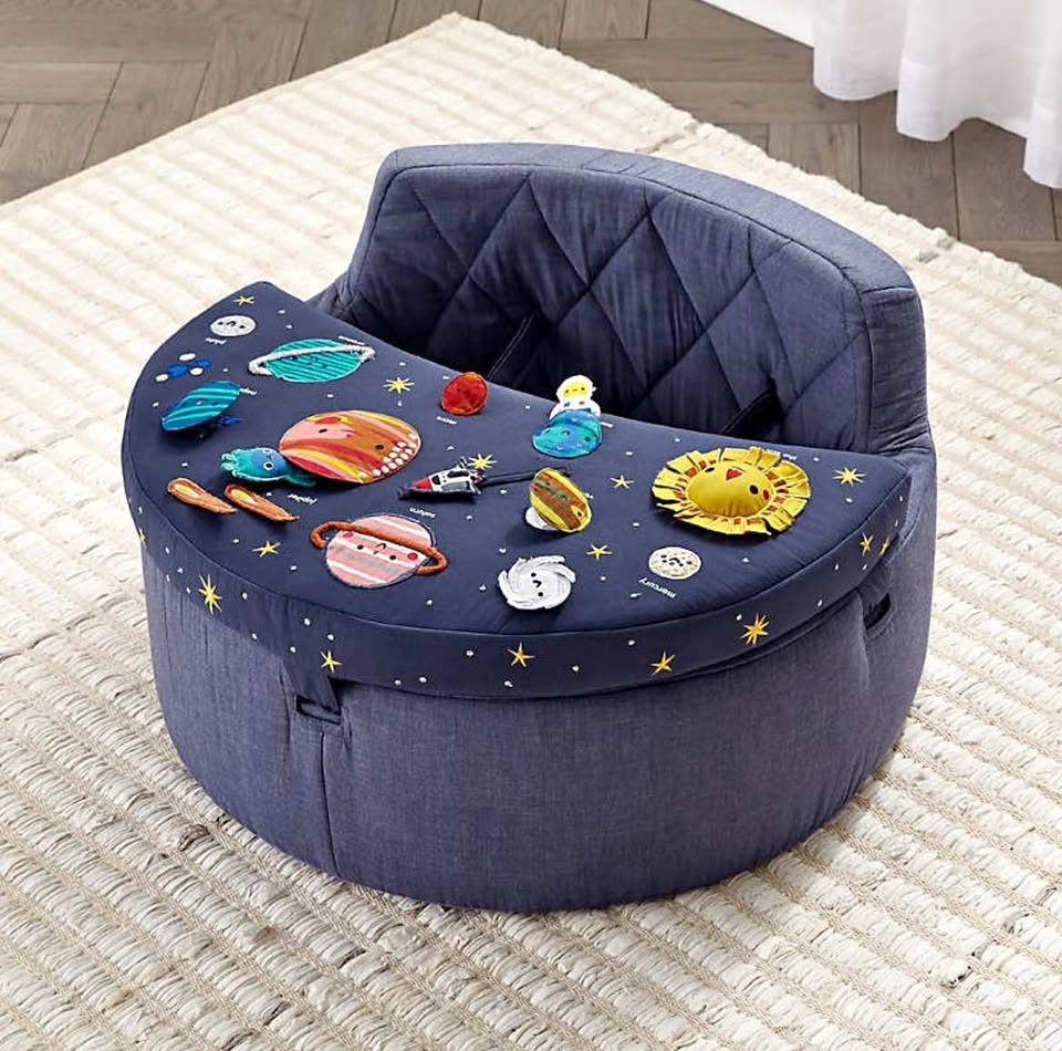Crate & Barrel deep space activity chair