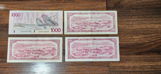 Canadian Thousand Dollar Bills (1954 & 1988) - photo 2