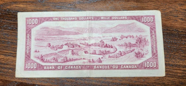 1954 Canadian Thousand Dollar Bill - photo 2