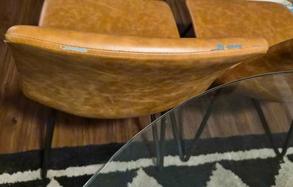 Faux Leather Dining Chairs - photo 5