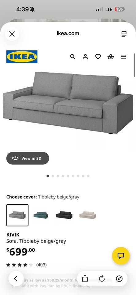 IKEA Sofa / Couch – High-Quality Fabric, Great Condition - photo 5