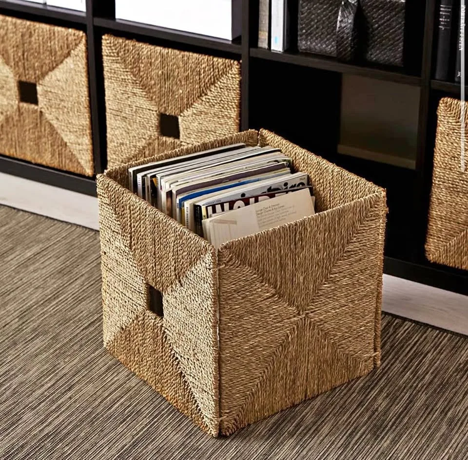 IKEA KNIPSA seagrass basket