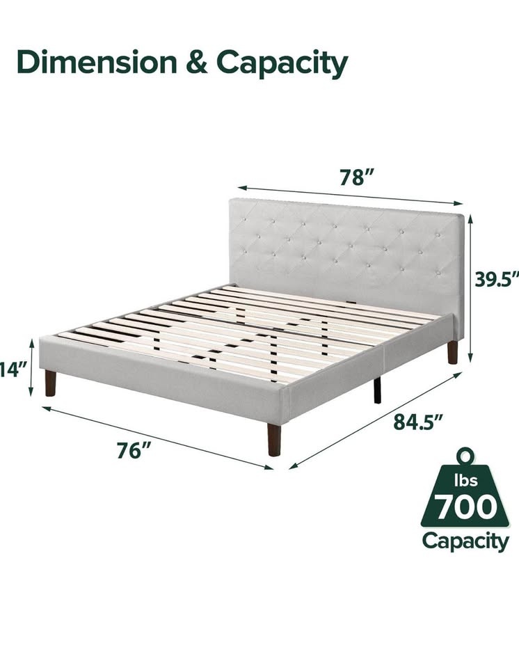 King bed used for 6 months - photo 2