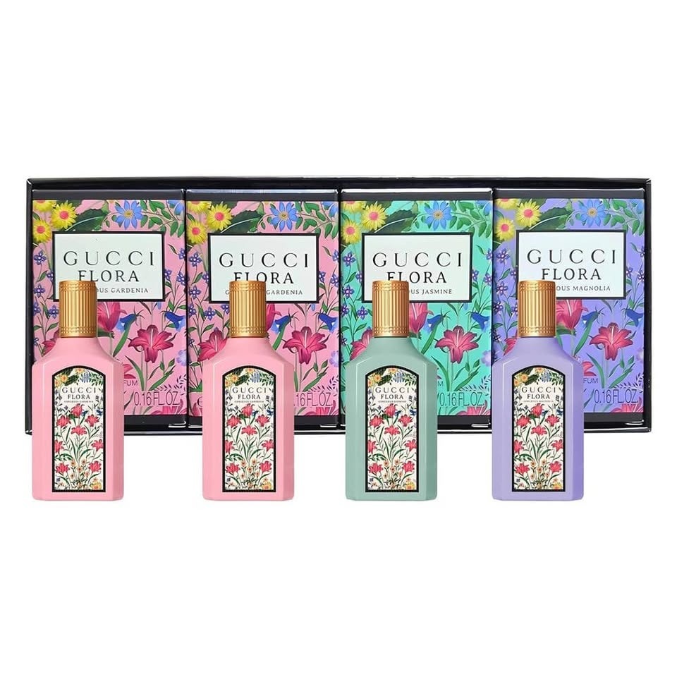Gucci Women'S Four Pieces Mini Flora Spring Gift Set EDP