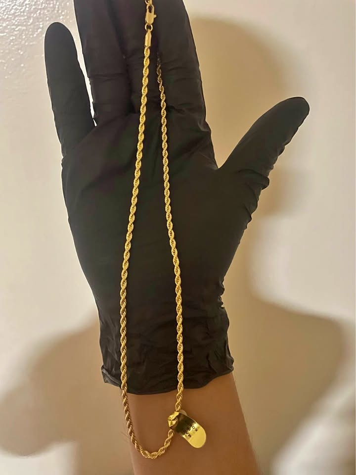 22” ROPE CHAIN 14K STAMPED – GOLD PLATED OVER STAINLESS STEEL