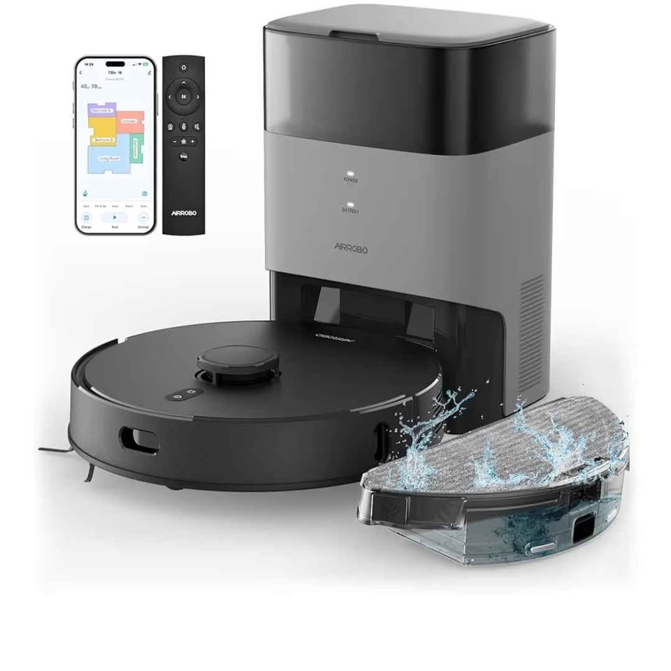 Robot Vacuum & Mop Combo Self-Emptying – AIRROBO - photo 2
