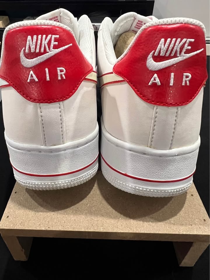 Nike Air Force 1 White/University Red – Men’s 13 - photo 5