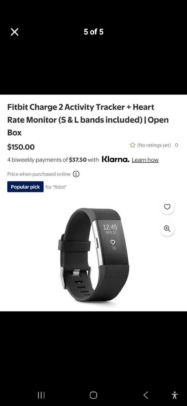 Fitbit Charger 2 Activity Tracker + Heartbeat Monitor - photo 5