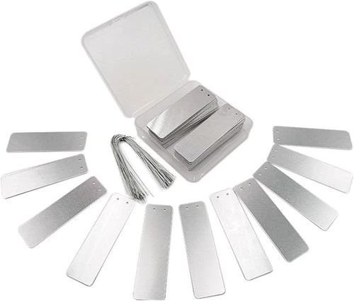 100pcs Double Sided Write On Metal Labels for Outdoor, Gardening - photo 5