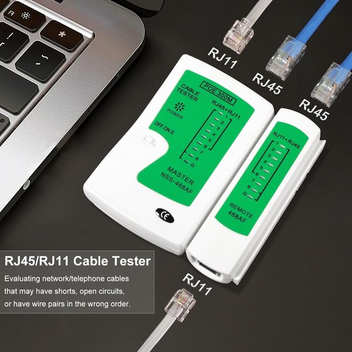Network Cable Tester LAN RJ45 RJ11 Cat5e Cat6 Ethernet - photo 3