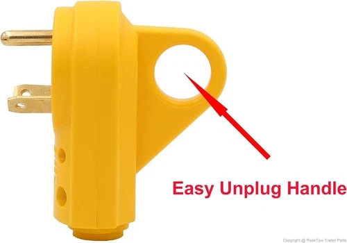 PEAKTOW 30Amp RV Replacement Male Plug Adapter - photo 3