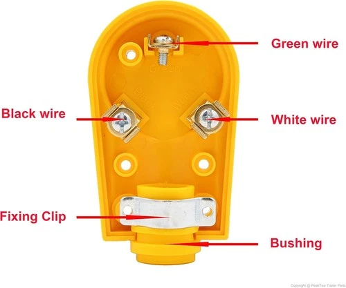 PEAKTOW 30Amp RV Replacement Male Plug Adapter - photo 4