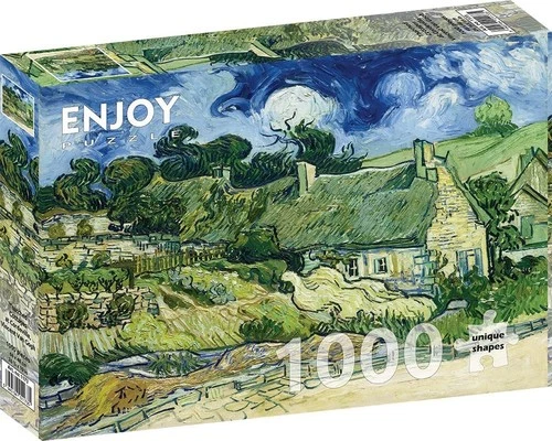 ENJOY 1000pcs Puzzle, Van Gogh Thatched Houses